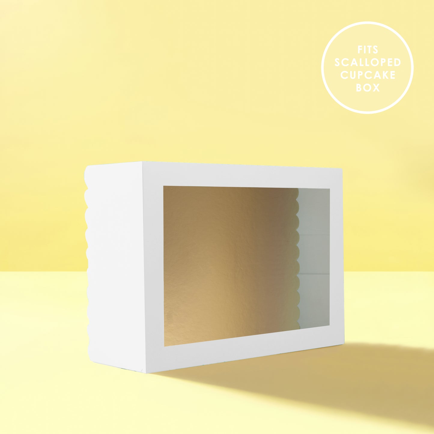 Papyrus & Co Scalloped Cake Board Rectangle - Dual Colour Gold / Silver