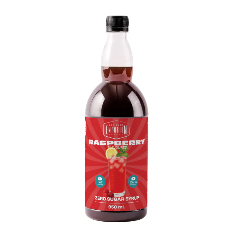 Low Carb Emporium Raspberry Flavoured Zero Sugar Syrup 950ml