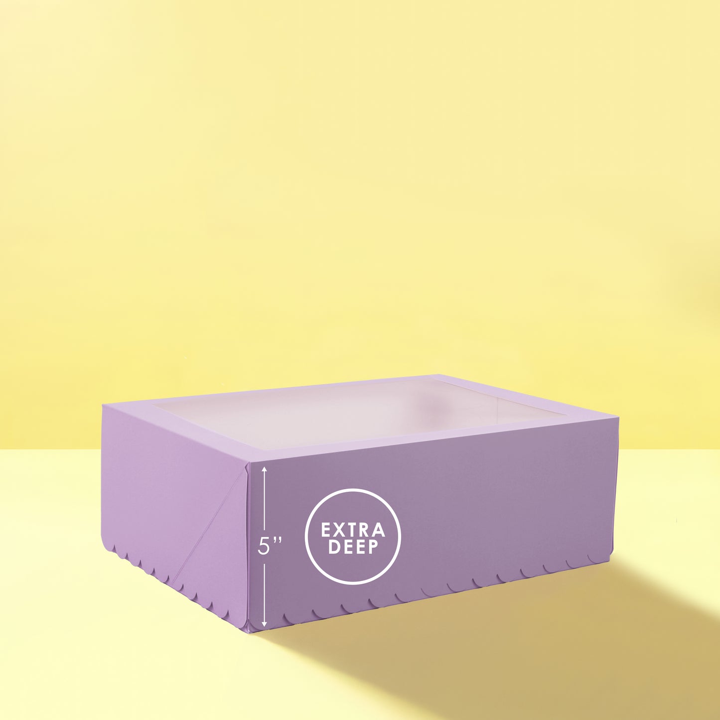 Papyrus - Scalloped Tall 12 Hole Cupcake Box - Pastel Lilac