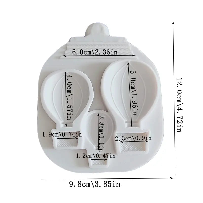 Silicone Mould - Hot Air Balloon Set - S602