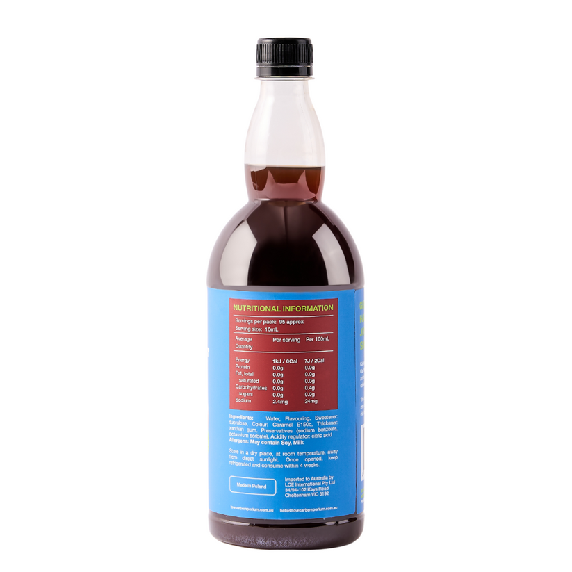 Low Carb Emporium Salted Caramel Flavoured Zero Sugar Coffee Syrup 950g