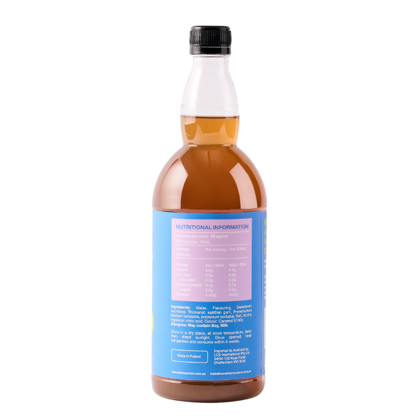 Low Carb Emporium Vanilla Flavoured Zero Sugar Coffee Syrup 950g