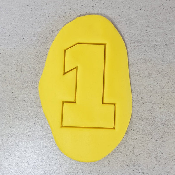 Custom Cookie Cutters - Number Cutters (Wide Version) FULL SET - 3INCH.