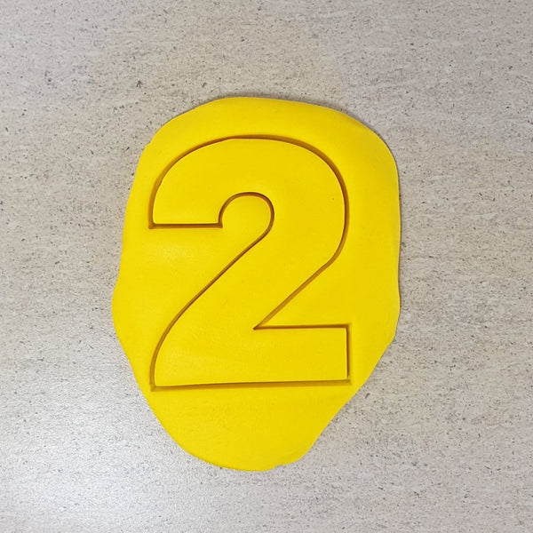 Custom Cookie Cutters - Number Cutters (Wide Version) FULL SET - 3INCH.