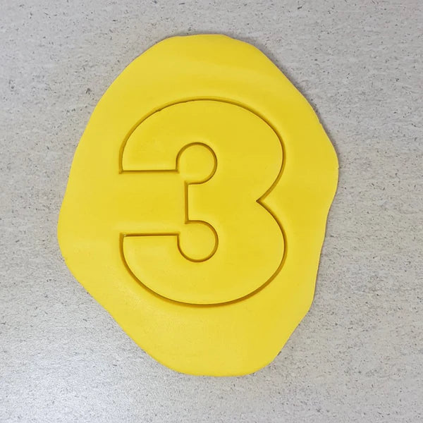 Custom Cookie Cutters - Number Cutters (Wide Version) FULL SET - 5INCH.