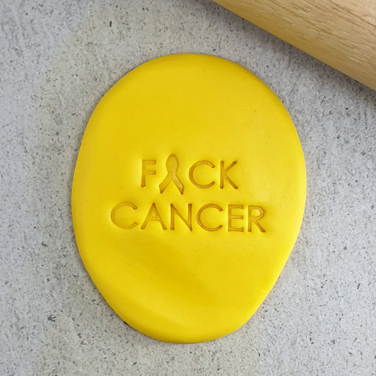 Custom Cookie Cutters - F*ck Cancer Embosser