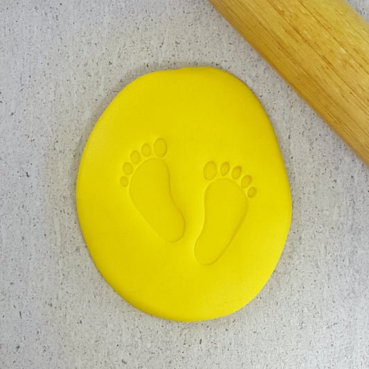 Custom Cookie Cutters Embosser - Baby Feet.