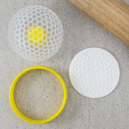 Custom Cookie Cutters - Golf Ball Embosser With Cutter- 42mm
