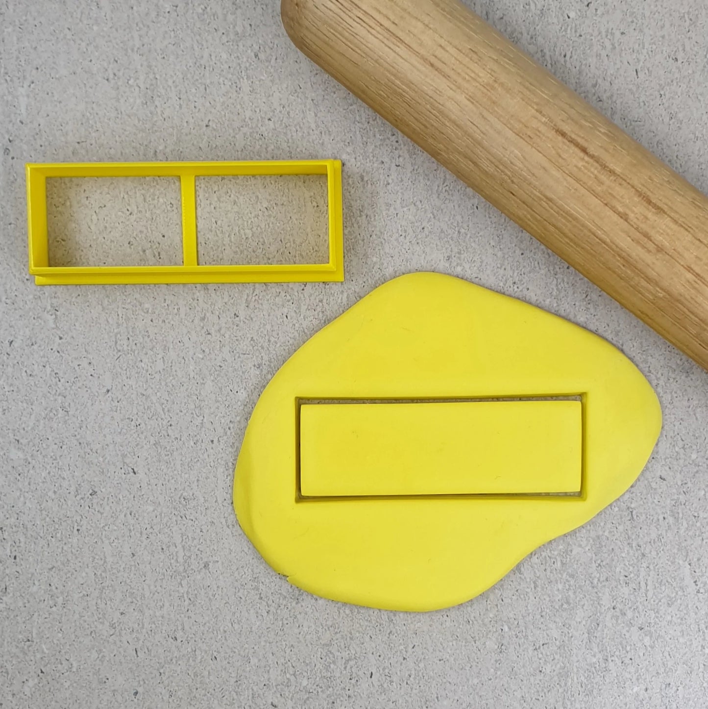 Custom Cookie Cutters - Thin Rectangle 3:1 Cutter - 100mm x 33mm.