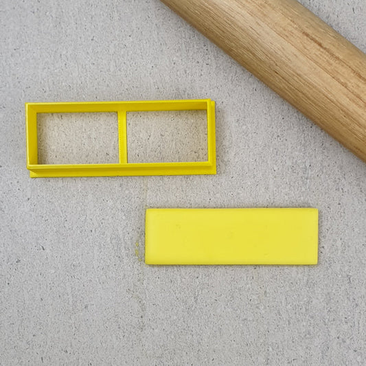 Custom Cookie Cutters - Thin Rectangle 3:1 Cutter - 100mm x 33mm.