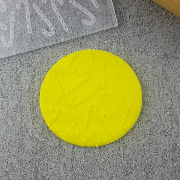 Custom Cookie Cutters - Candy Canes Pattern Plate.