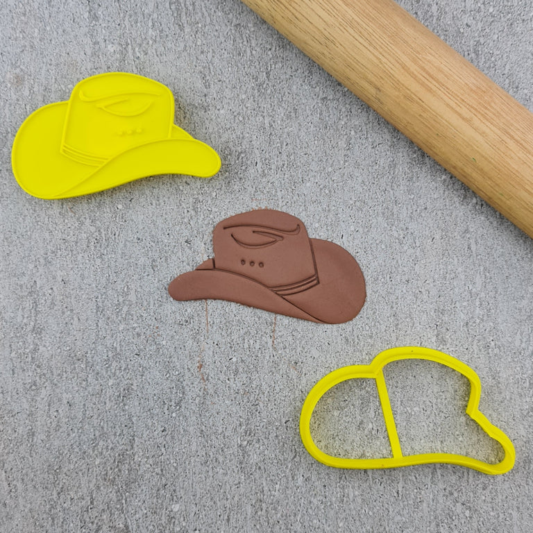 Custom Cookie Cutter - Akubra Hat Cutter and Embosser Set.