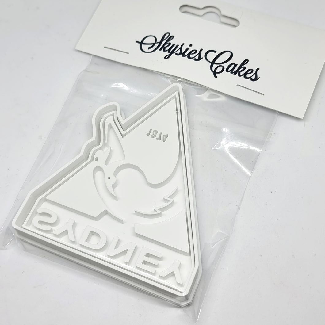 Cookie Cutter And Embosser Set AFL Sydney Swans Skysies Cakes