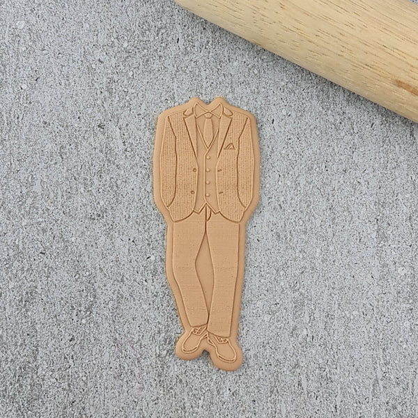 Custom Cookie Cutters Suit Cutter and Debosser Set