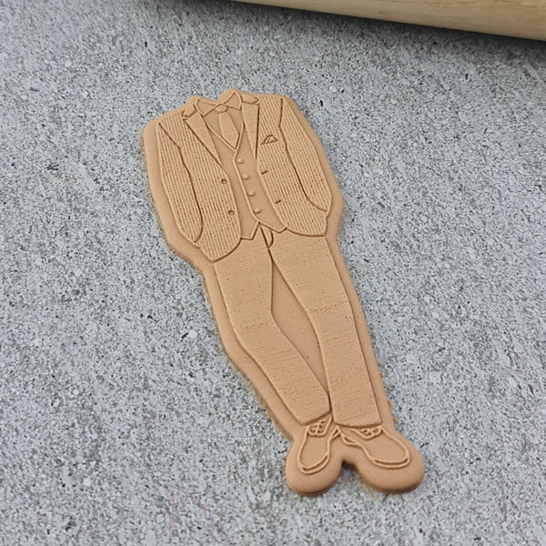 Custom Cookie Cutters Suit Cutter and Debosser Set