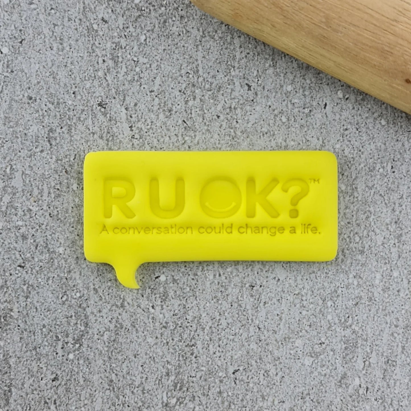 Custom Cookie Cutters - R U OK? Speech Bubble Imprint Set (Charity Approved).