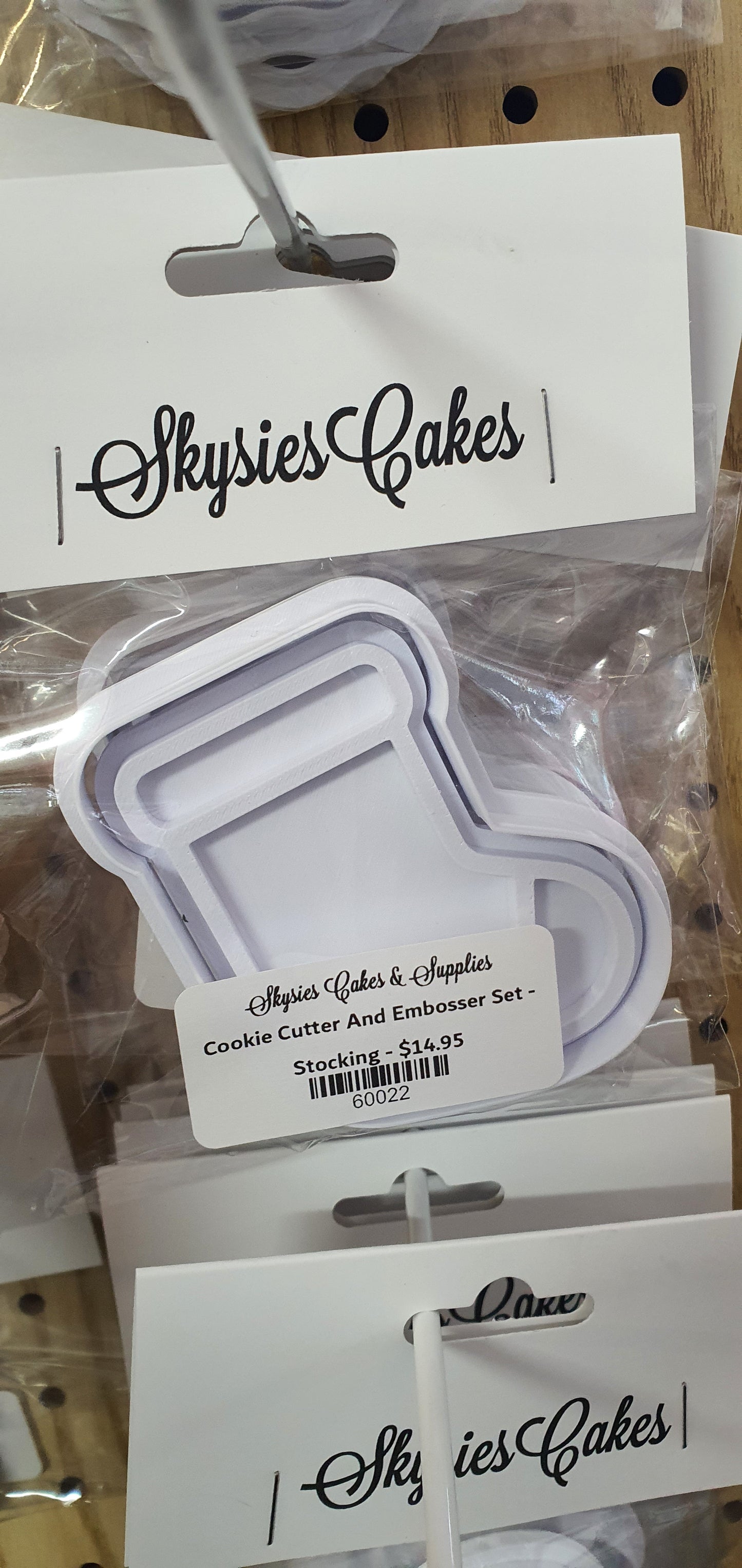 Cookie Cutter And Embosser Set - Stocking