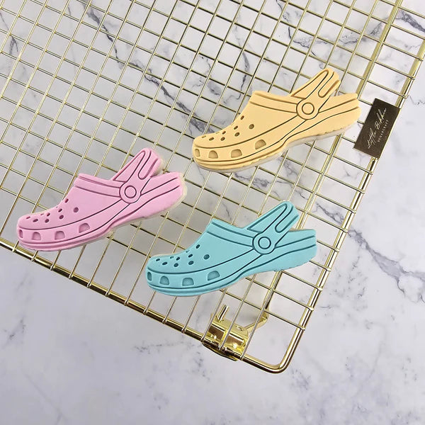 Custom Cookie Cutter - Croc Shoe Cutter and Embosser Set.