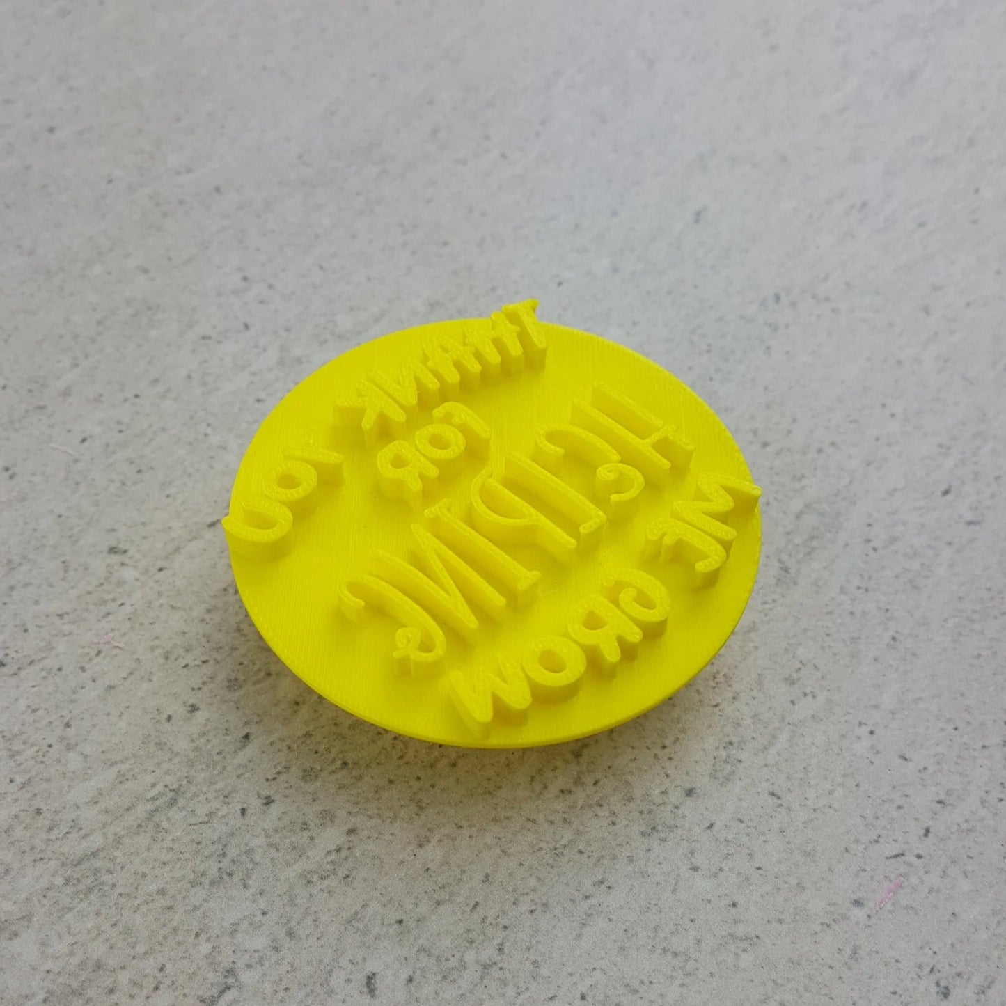 Custom Cookie Cutters Embosser - Thankyou for helping me grow.