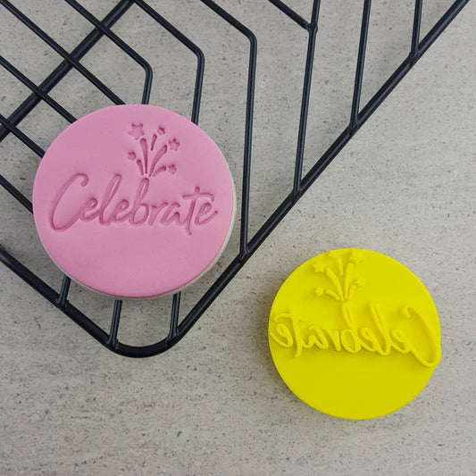 Custom Cookie Cutters Embosser - Celebrate