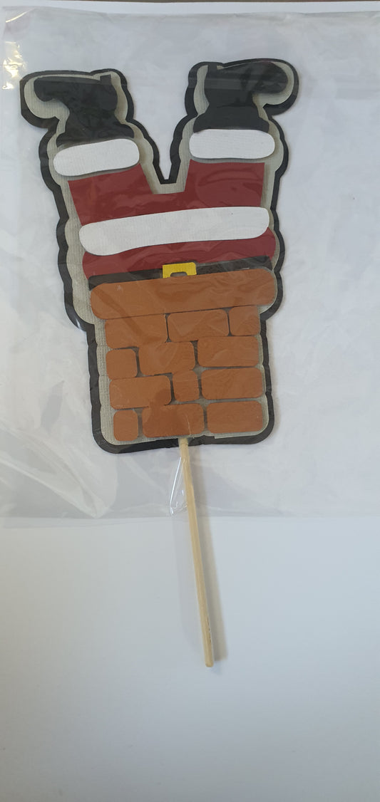 Christmas Card Stock Cake Toppers.