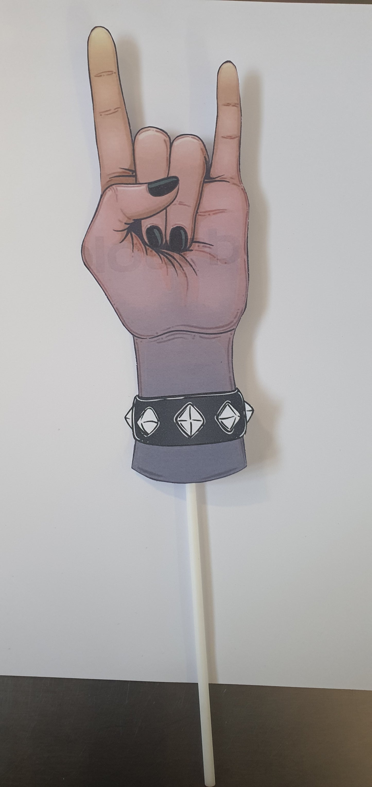 Rock n Roll Card Stock Cake Topper.