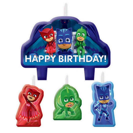 PJ Mask Happy Birthday Candle Set.