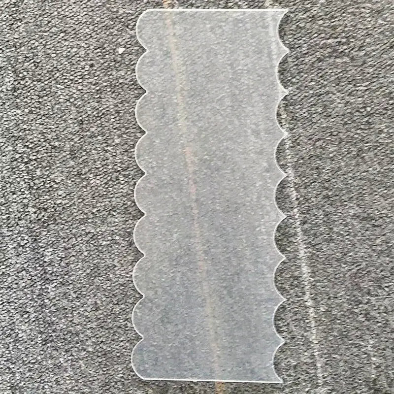 Acrylic Scraper - Large Scallop Comb