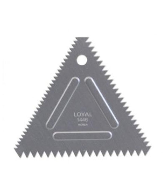 Loyal Triangle Comb Metal Scraper