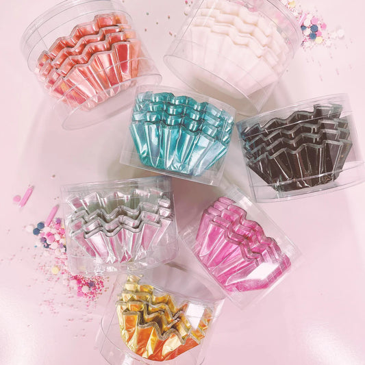 More Cuppies - Ripple Cupcake Liners - 96PK - Assorted Colours