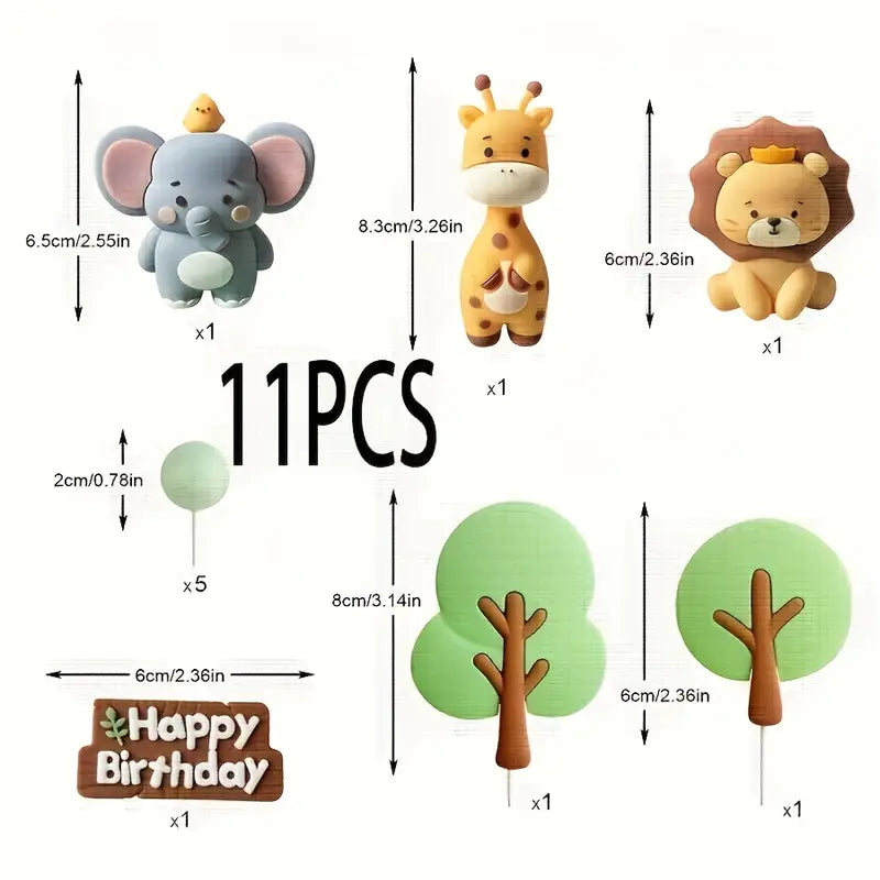 Jungle Animal V1 Cake Decorating Kit