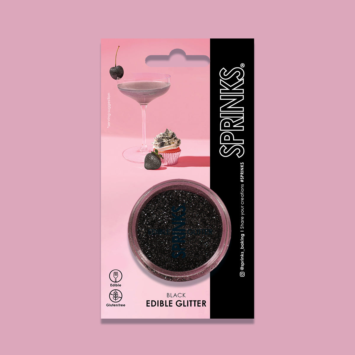 Sprinks - Edible Glitter - Black