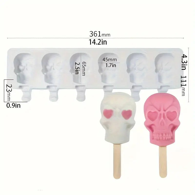 Skull Silicone Pop Mould