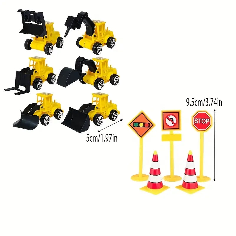 15pc Construction Cake Decoration Set