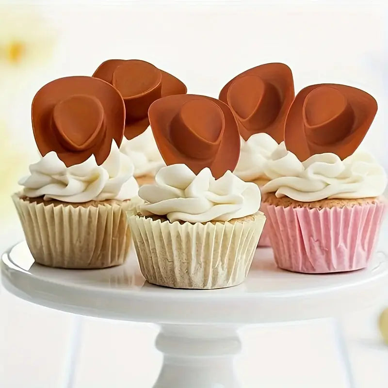 10PK Cowgirl / Cowboy - Cupcake Topper