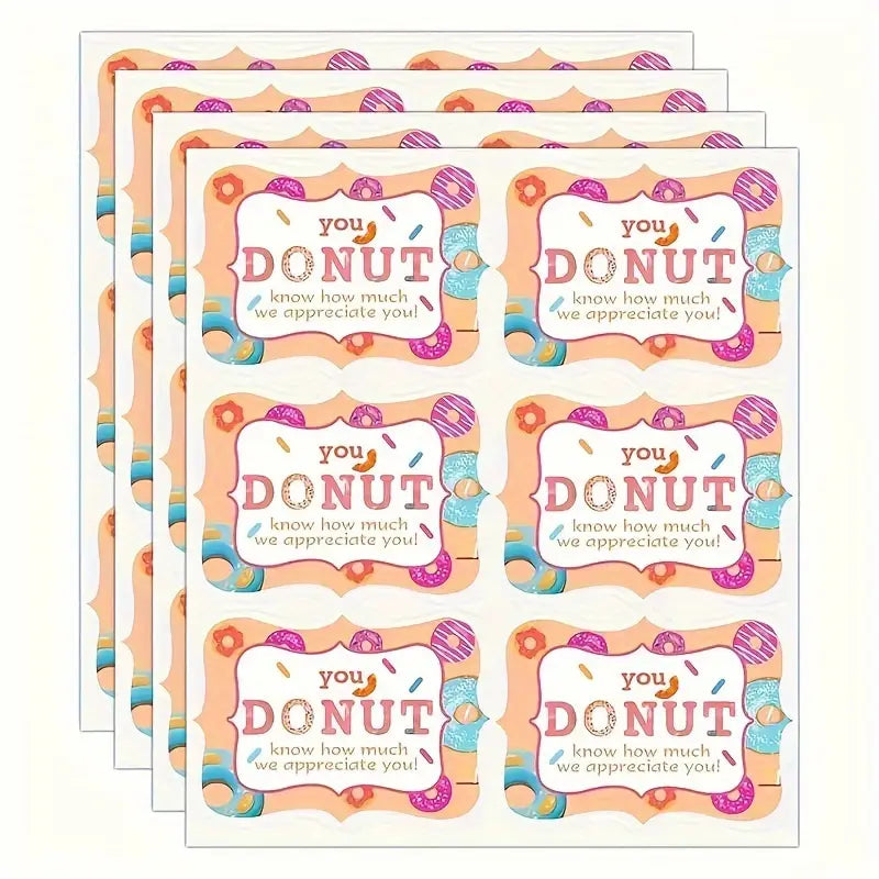 Donut Appreciation Stickers Pk6