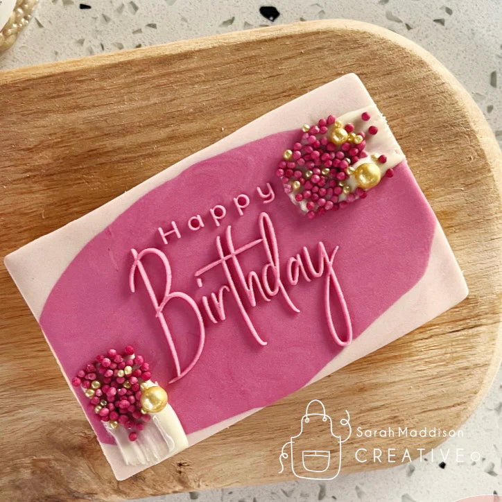 Sarah Maddison Creative - Happy Birthday V2. (Custom Cookie Cutters)