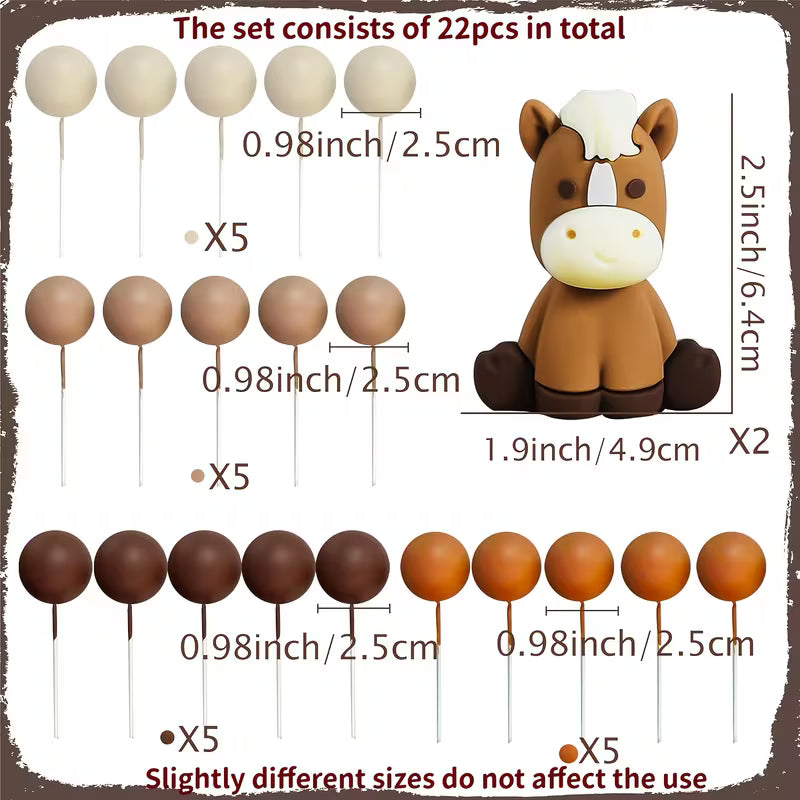 22Pc Horse Decorating Kit