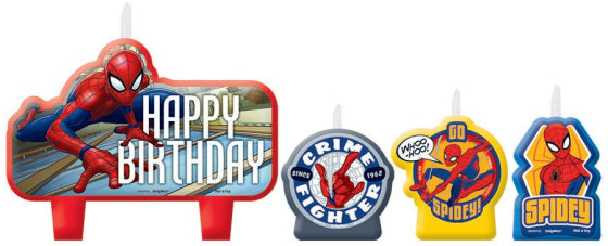 Spider-Man Webbed Wonder Happy Birthday Candle Set.