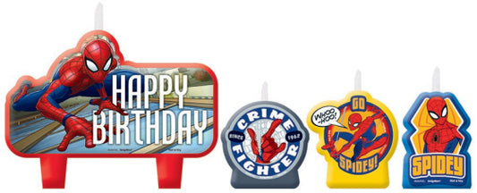 Spider-Man Webbed Wonder Happy Birthday Candle Set.