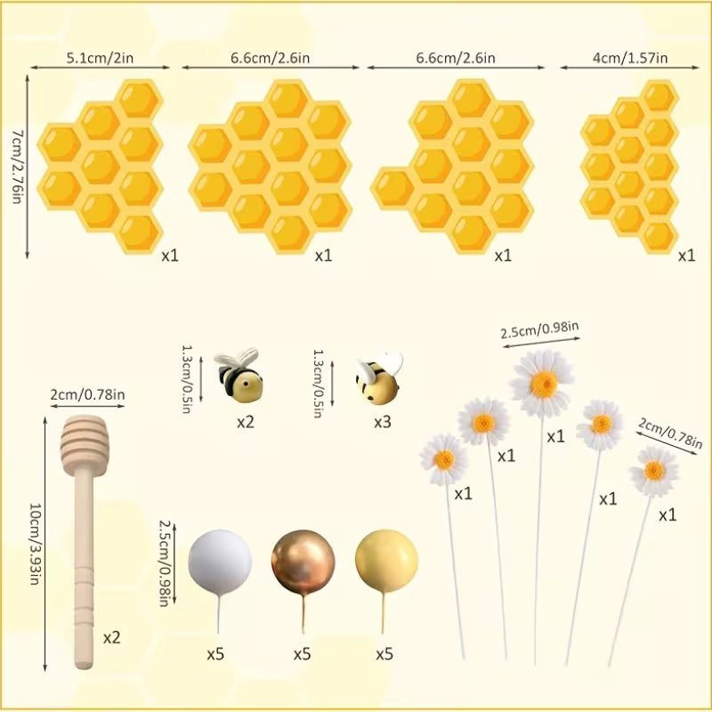 Honey / Bee Cake Decorating Kit