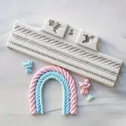 Silicone Mould - Rope, Bow and Knot - S606