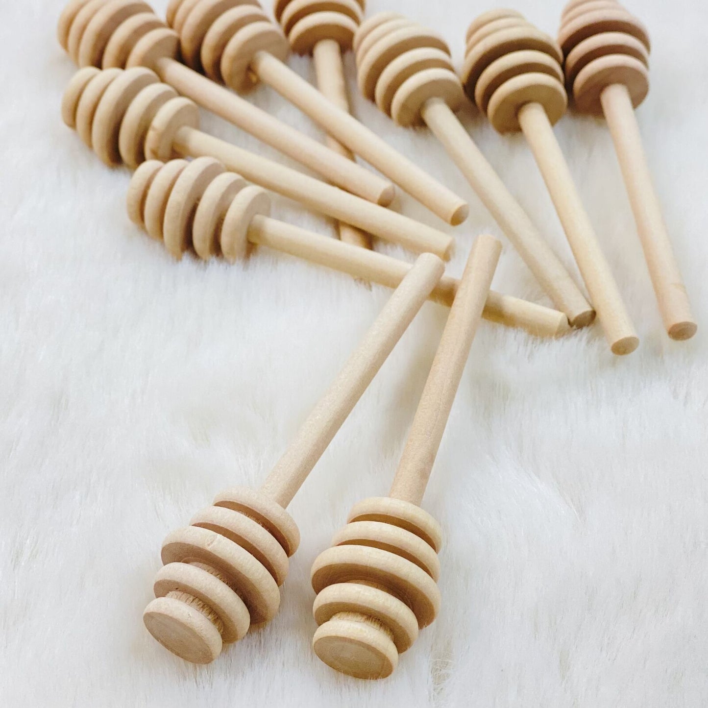 Mini Wooden Honey Dipper