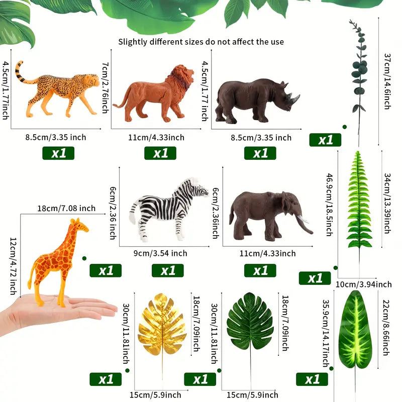 13PC Jungle Theme Cake Decorating Kit