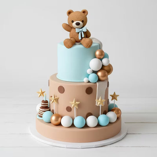 21PC Blue Bear / Ball Decorating Kit