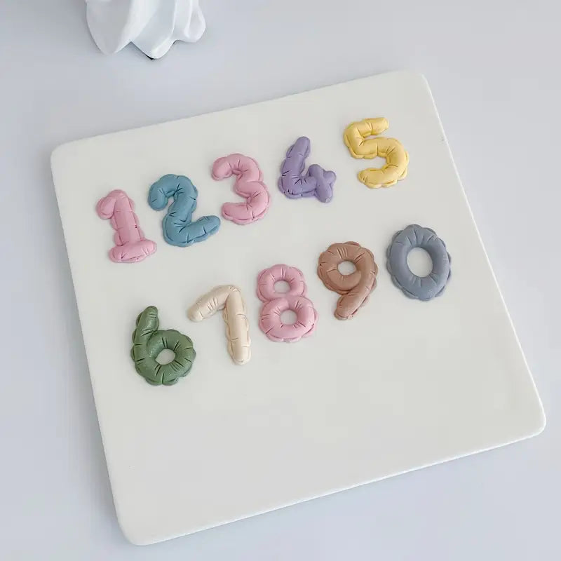 Silicone Mould - Balloon Set Numbers 2PC S599
