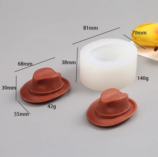Silicone Mould - 3D Cowboy Hat - S336
