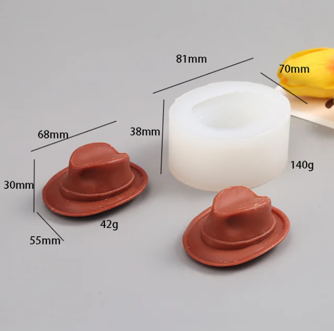 Silicone Mould - 3D Cowboy Hat - S738