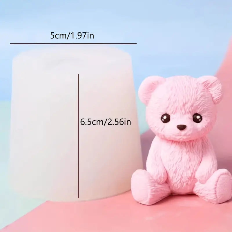 Silicone Mould - 3D Bear - S793