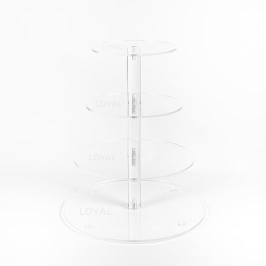Loyal Acrylic Cake Stand - 4 Tier